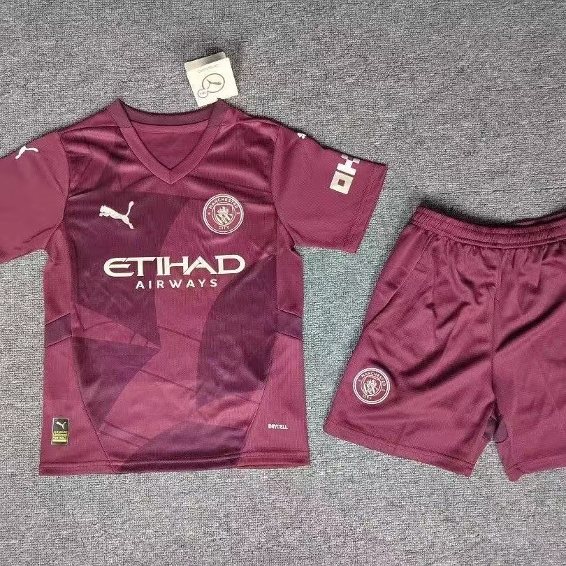 2024 Manchester City Third Football Shirt Kids Size