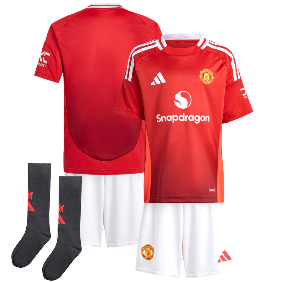 2024 Manchester United Home Football Shirt Kids Size