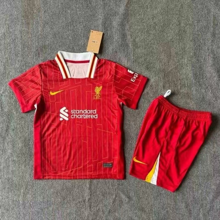 2024 Liverpool Home Football Shirt Kids Size