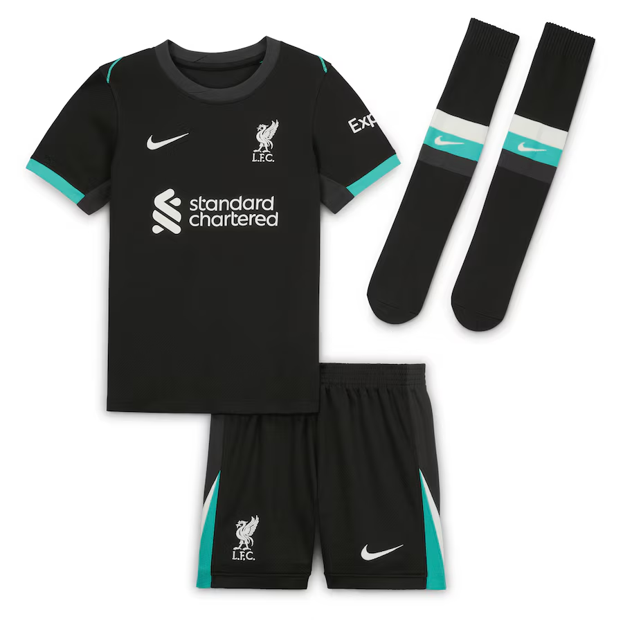 2024 Liverpool Away Football Shirt Kids Size