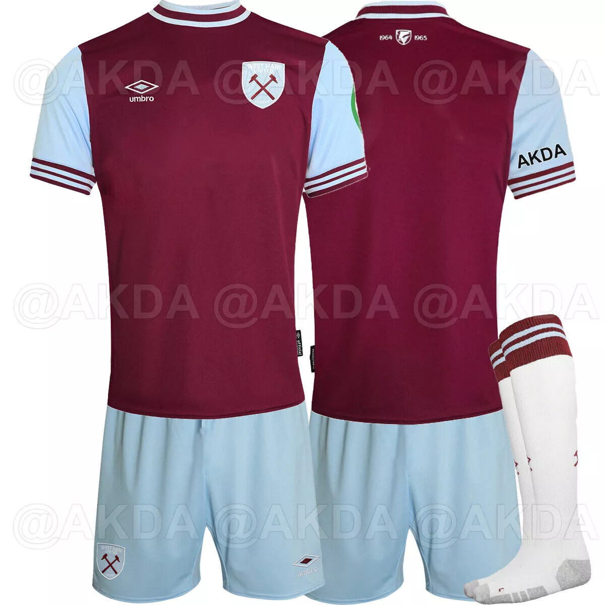 2024 West Ham Home Football Shirt Kids Size