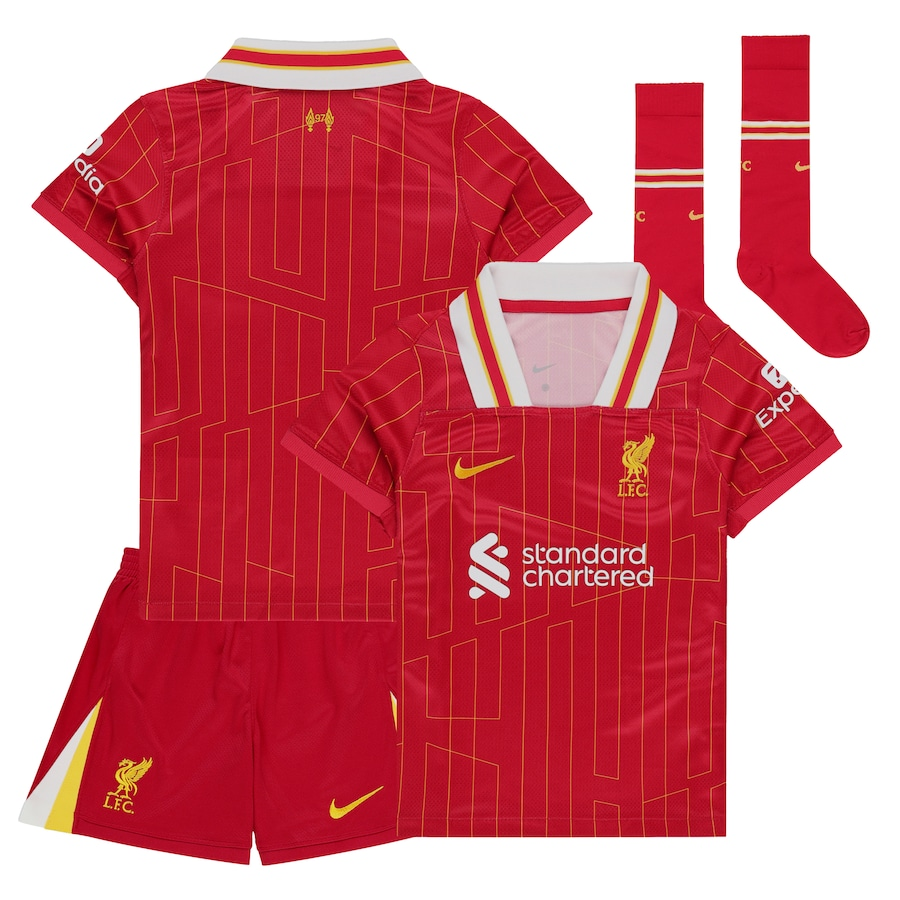 2024 Liverpool Home Football Shirt Kids Size