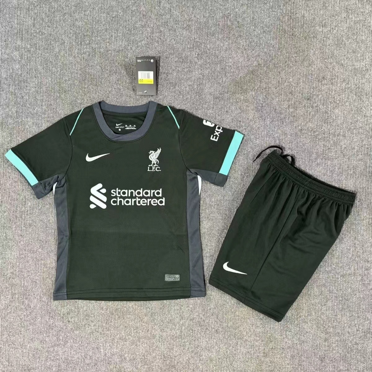 2024 Liverpool Away Football Shirt Kids Size