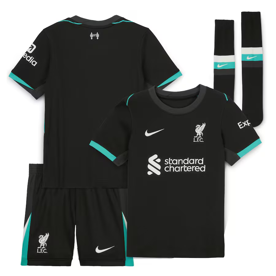 2024 Liverpool Away Football Shirt Kids Size