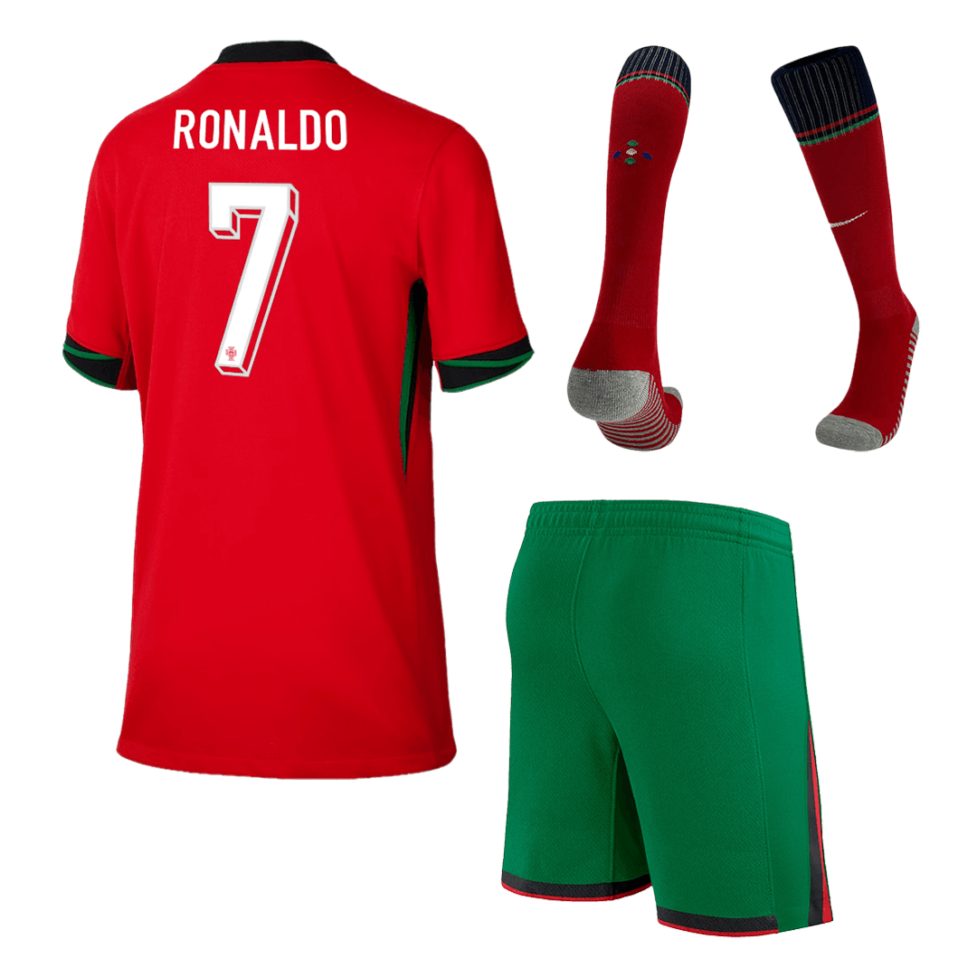 RONALDO #7 Portugal Kids / Men Home Kits Full Soccer 2024/25