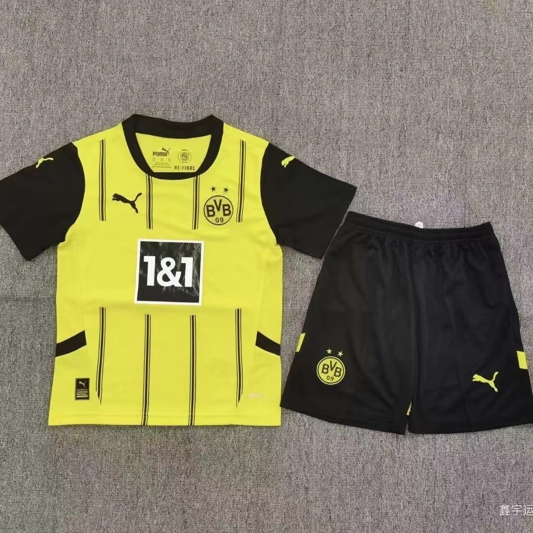 2024 Borussia Dortmund Home Football Shirt Kids Size