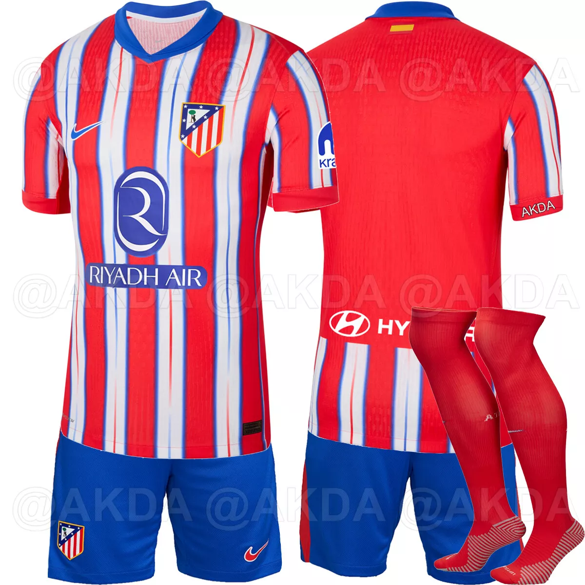 2024 Atlético Madrid Home Football Shirt Kids Size