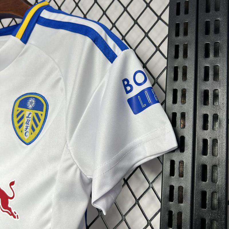 2024/25 Leeds United Kids / Men Home Full Soccer Kits Football Shirt