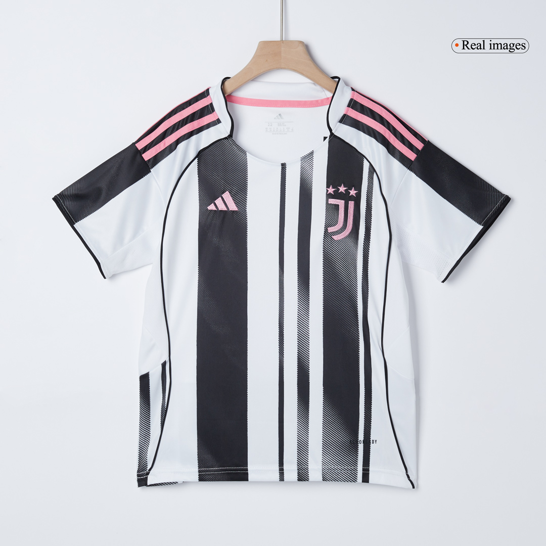 2025/26 Juventus Kids Home Full Soccer Kits Football Shirt