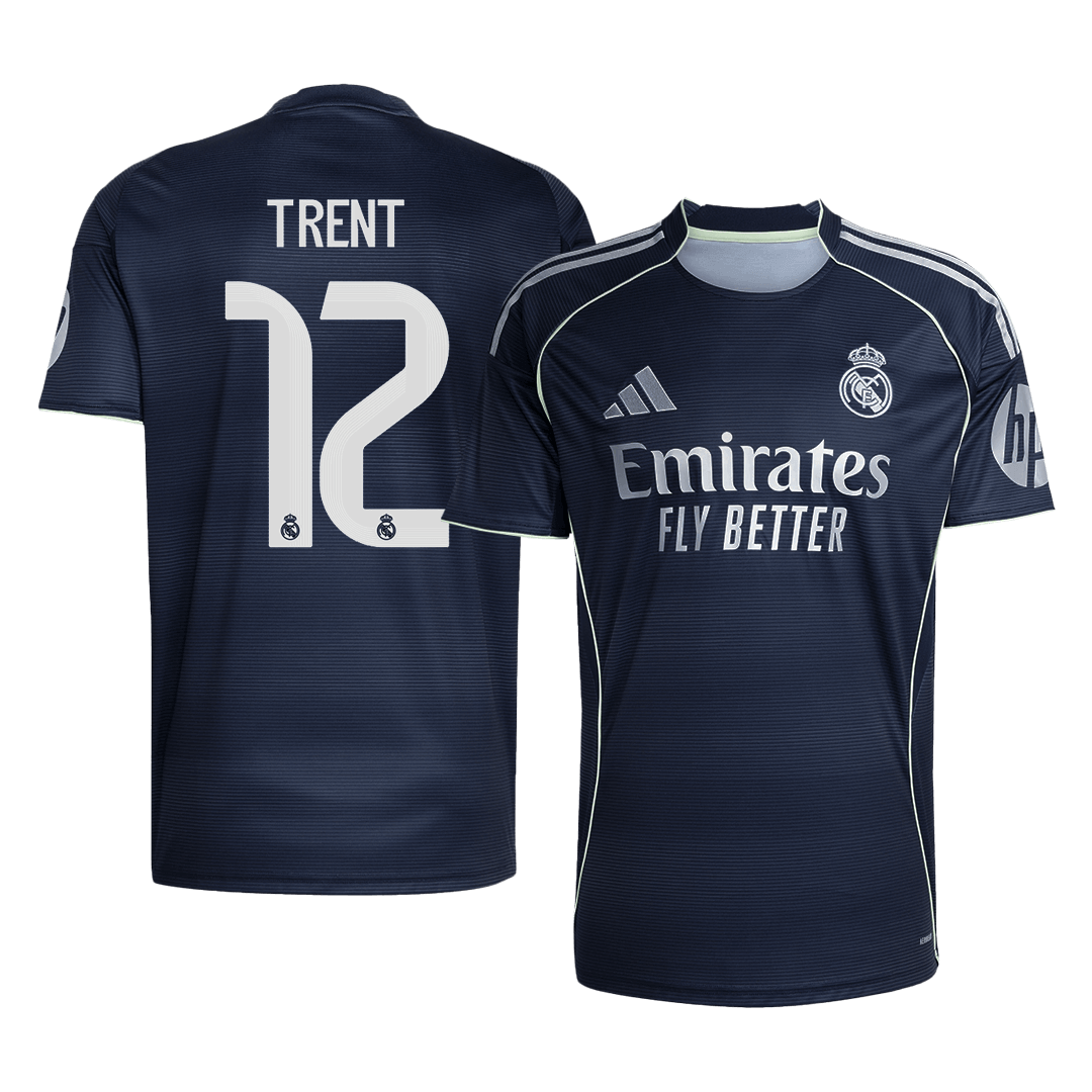 TRENT #12 2025/26 Real Madrid Soccer Jersey Away Custom Football Shirt Fan Version