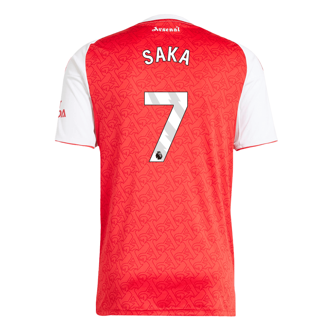 SAKA #7 2025/26 Arsenal Soccer Jersey Home Custom Football Shirt Fan Version