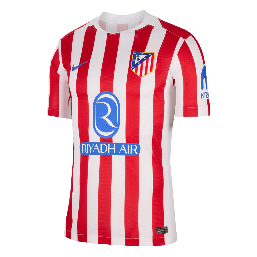 2025/26 Atletico Madrid Soccer Jersey Home Custom Football Shirt Fan Version