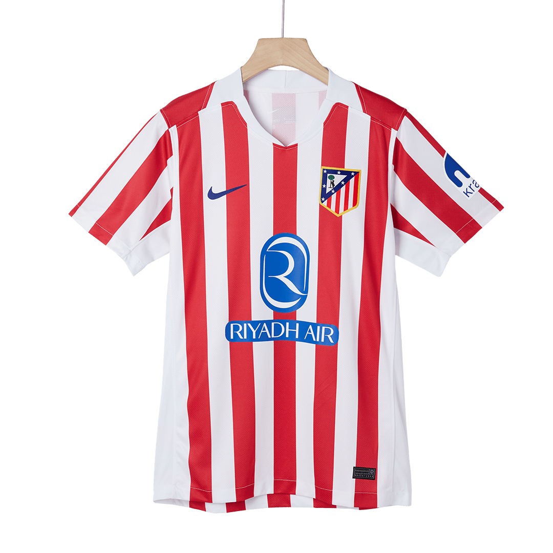 2025/26 Atletico Madrid Soccer Jersey Home Custom Football Shirt Fan Version