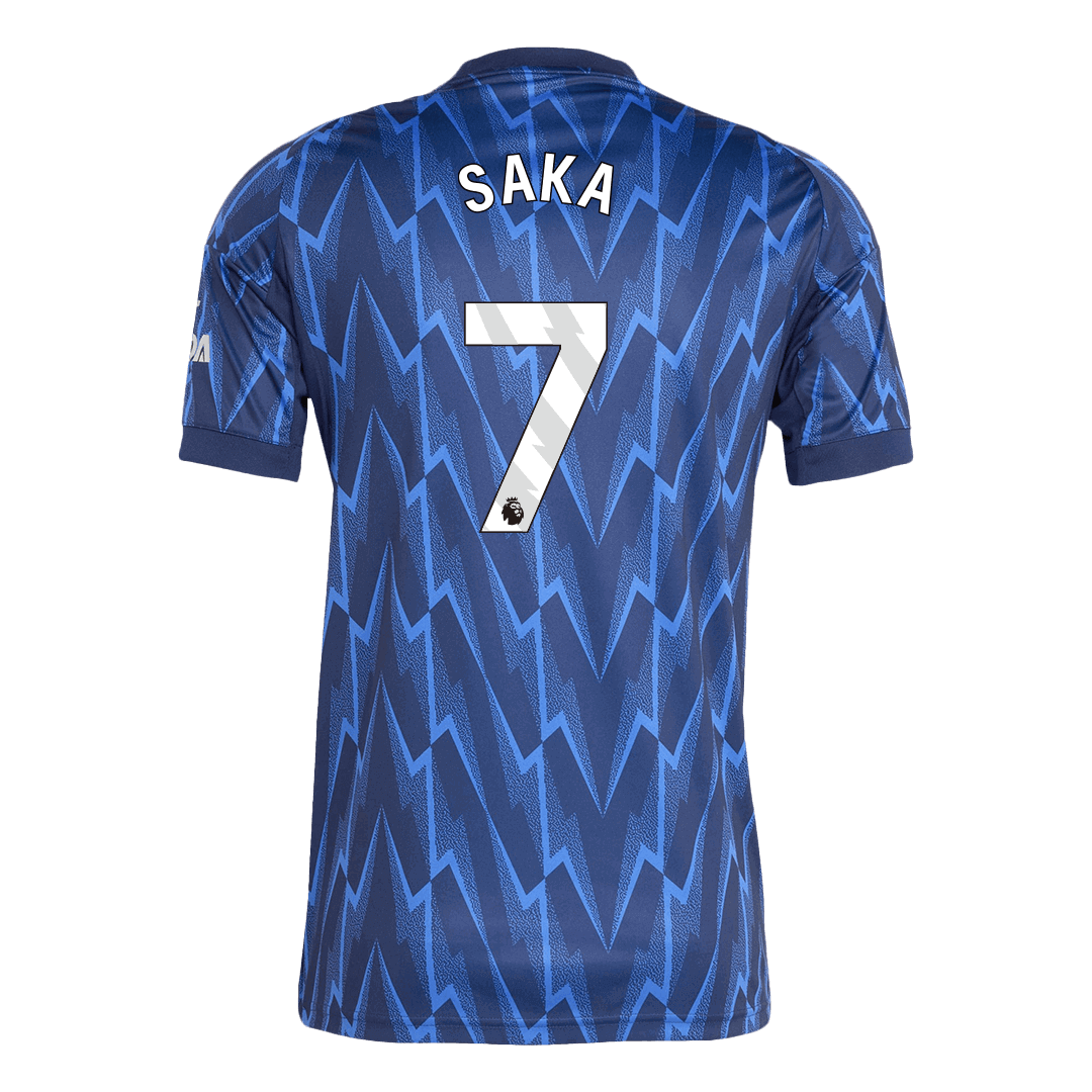 SAKA #7 2025/26 Arsenal Soccer Jersey Away Custom Football Shirt Fan Version