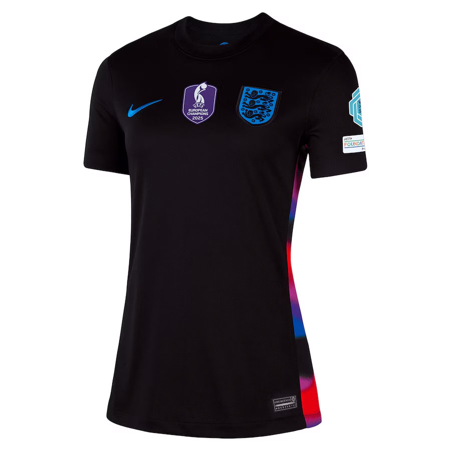 2025 Women England Champions 25 Away Football Shirt Fan version