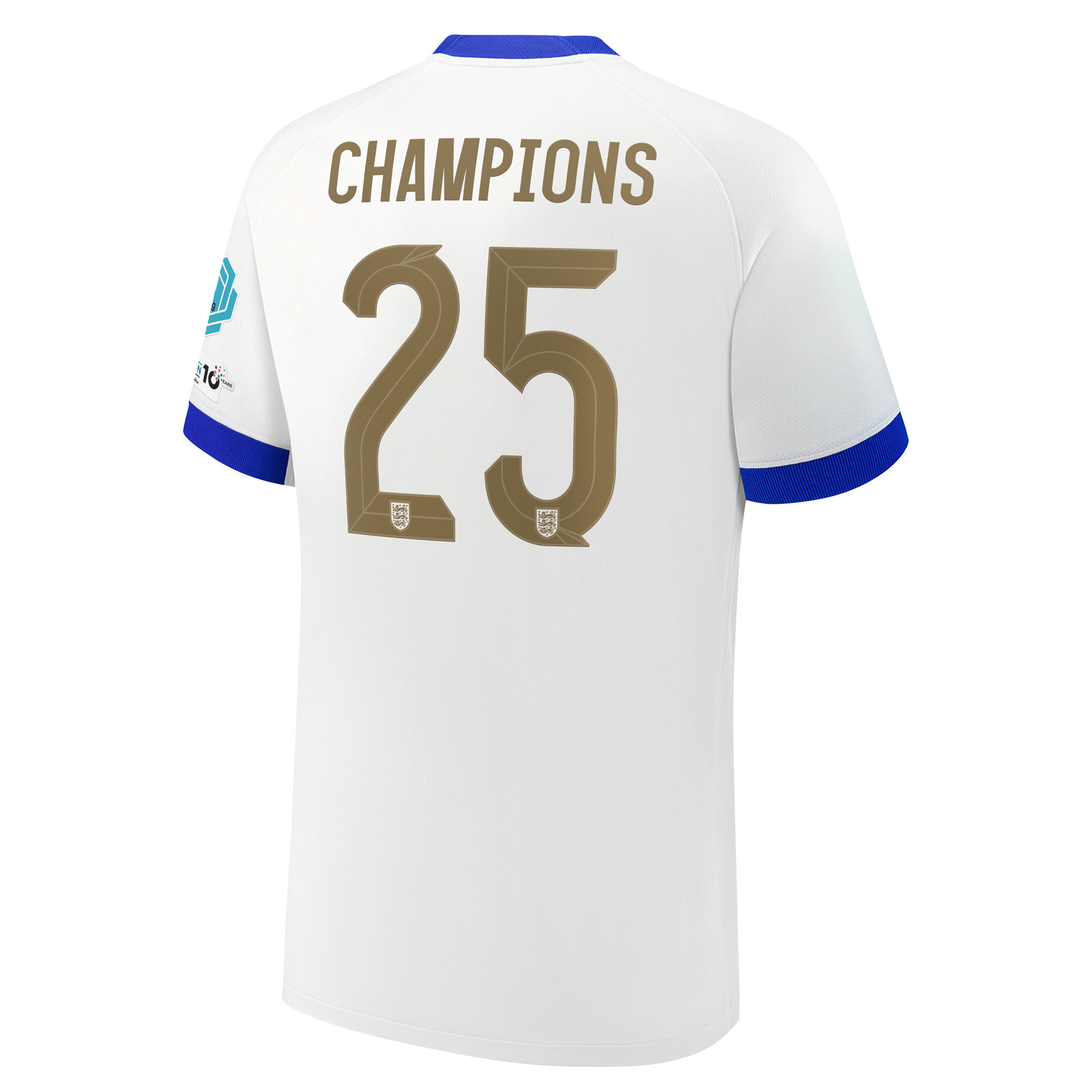 2025 England Champions 25 Home Football Shirt Fan version