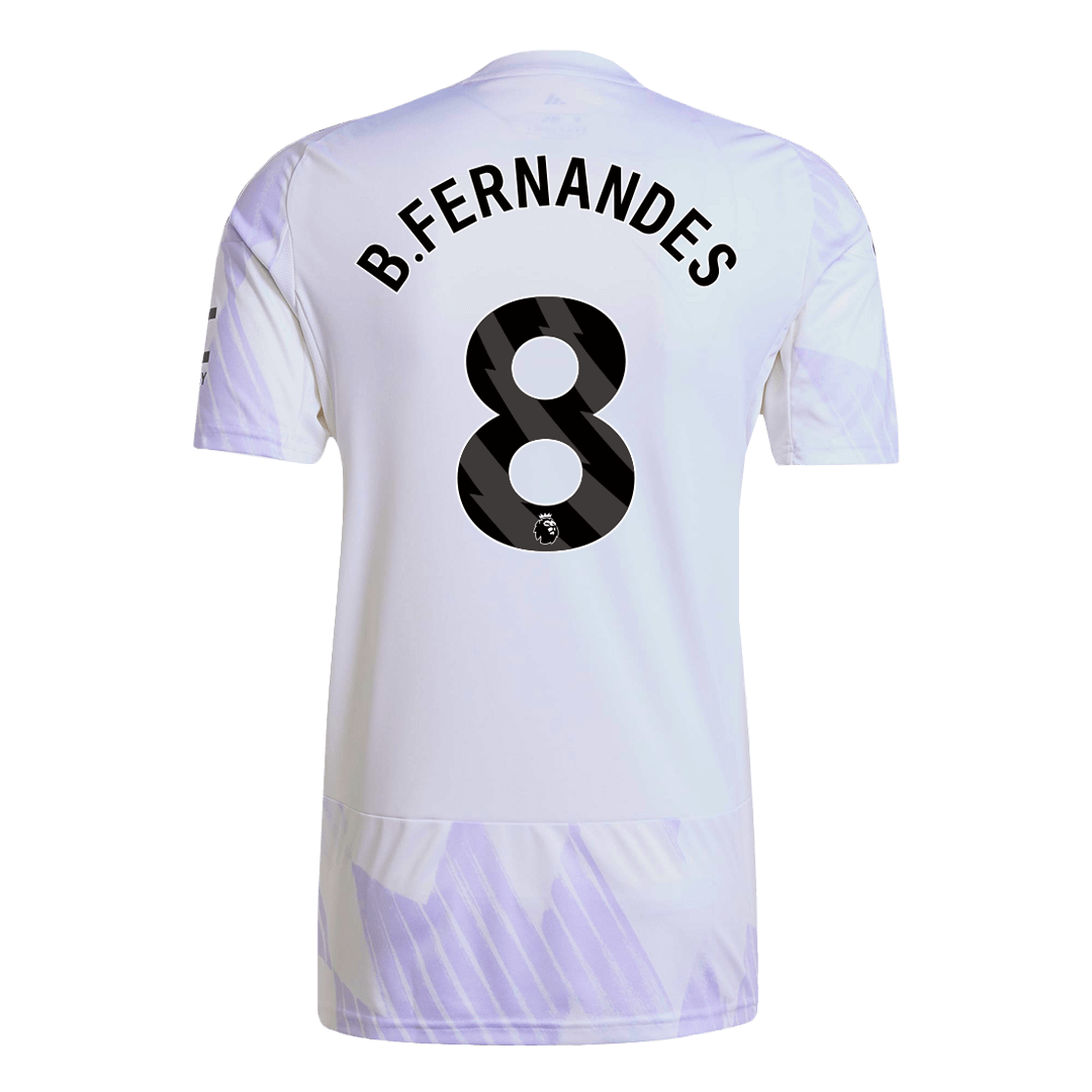 B.FERNANDES #8 2025/26 Manchester United Soccer Jersey Away Custom Football Shirt Fan Version