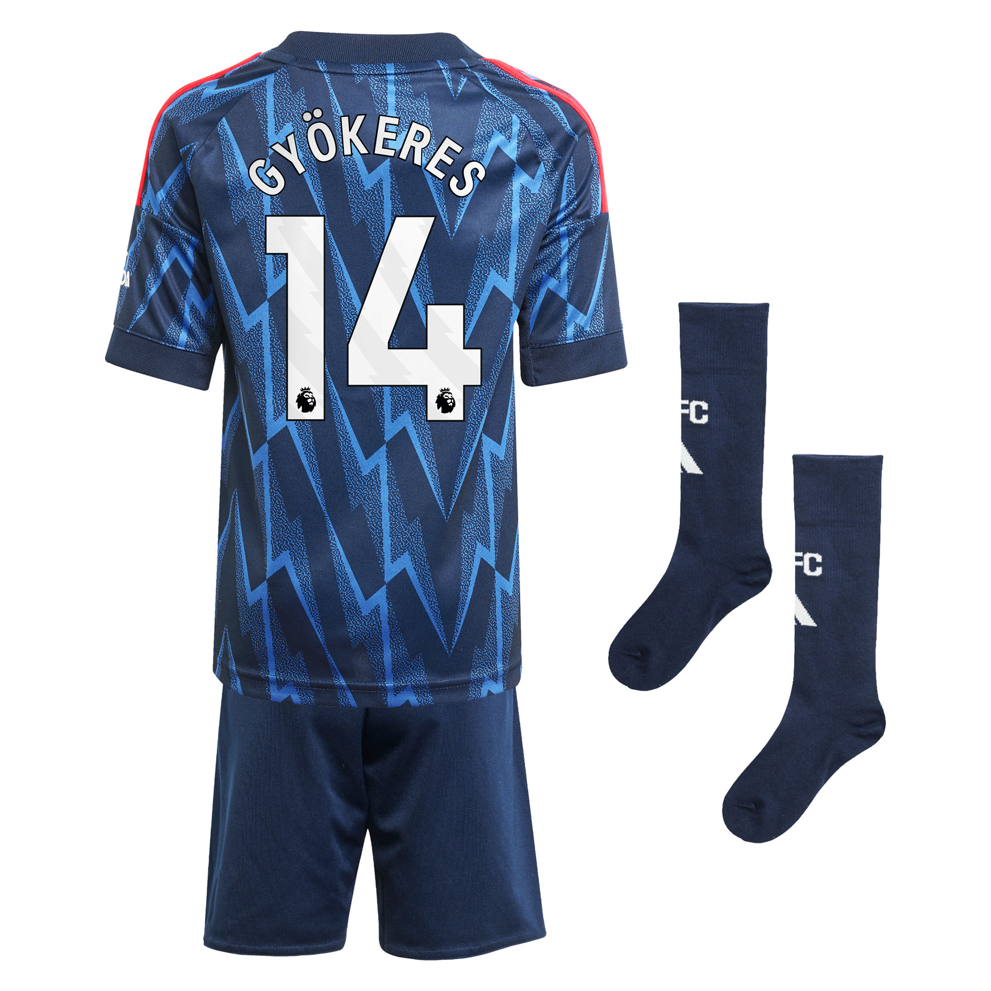 Gyökeres 14 202/26 Arsenal Kids Away Full Soccer Kits Football Shirt
