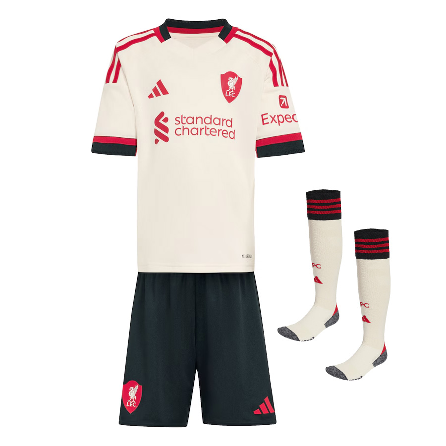25/26 Liverpool Away Football Shirt Kids Size