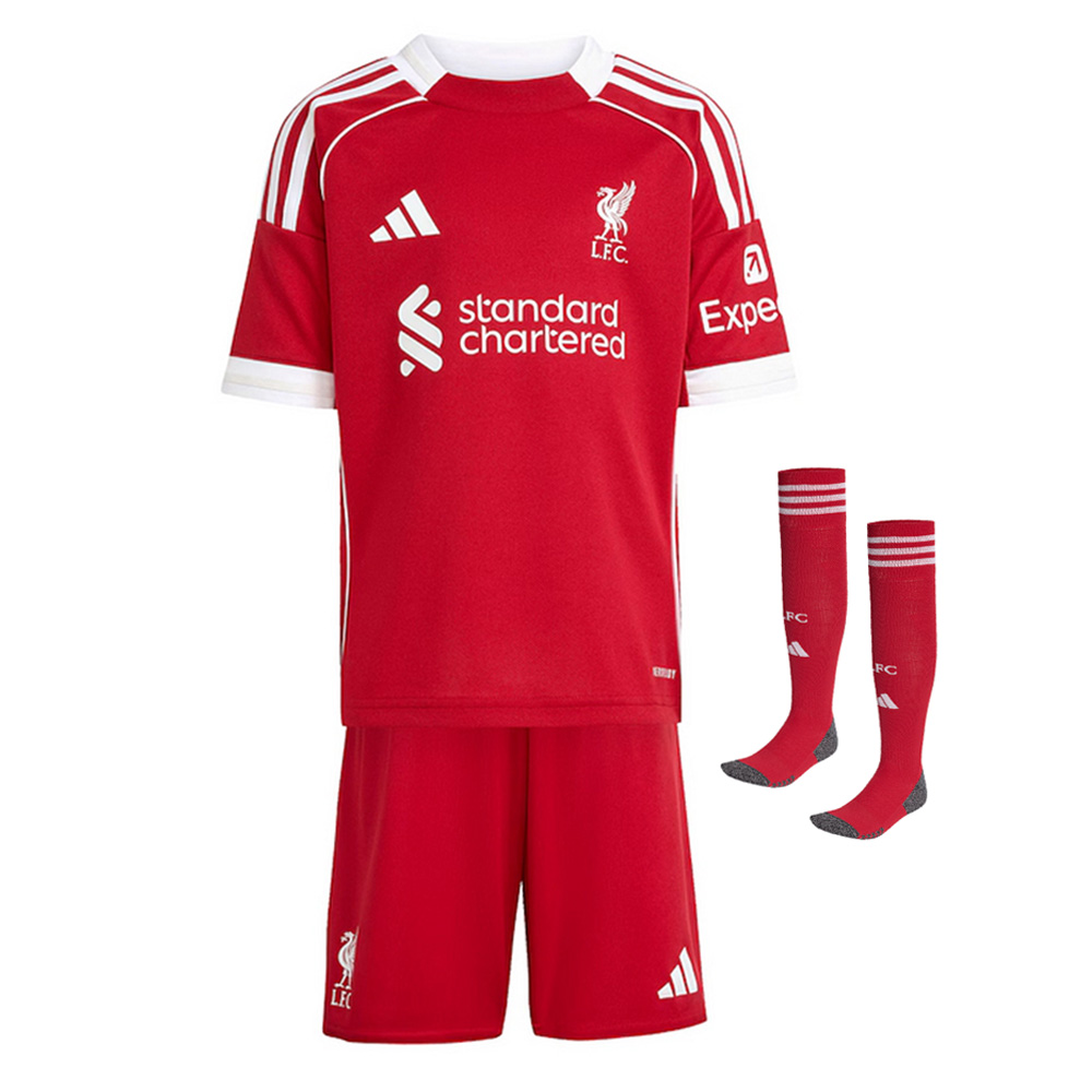 25/26 Liverpool Home Football Shirt Kids Kits Size