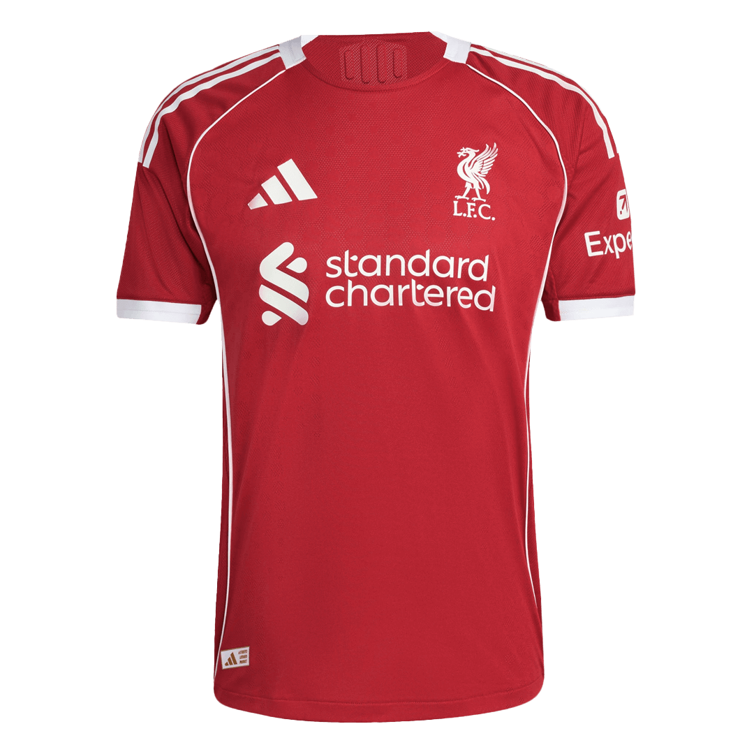 25/26 Liverpool Home Football Shirt Player version