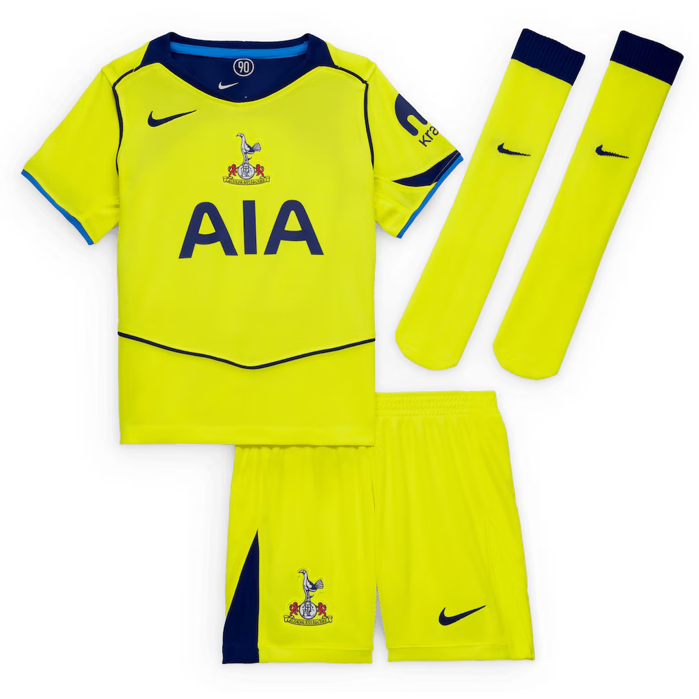 25/26 Tottenham Hotspur Third Away Football Shirt Kids Kits Size