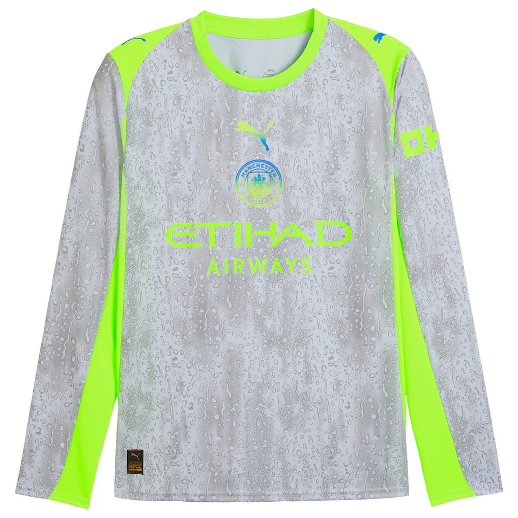 2025/26 Manchester City Long Sleeves Jersey Third Away Custom Football Shirt