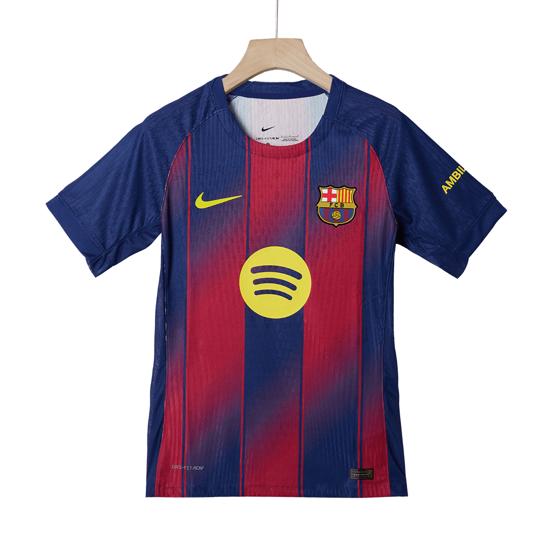 2025/26 Barcelona Soccer Jersey Home Custom Football Shirt Player Version