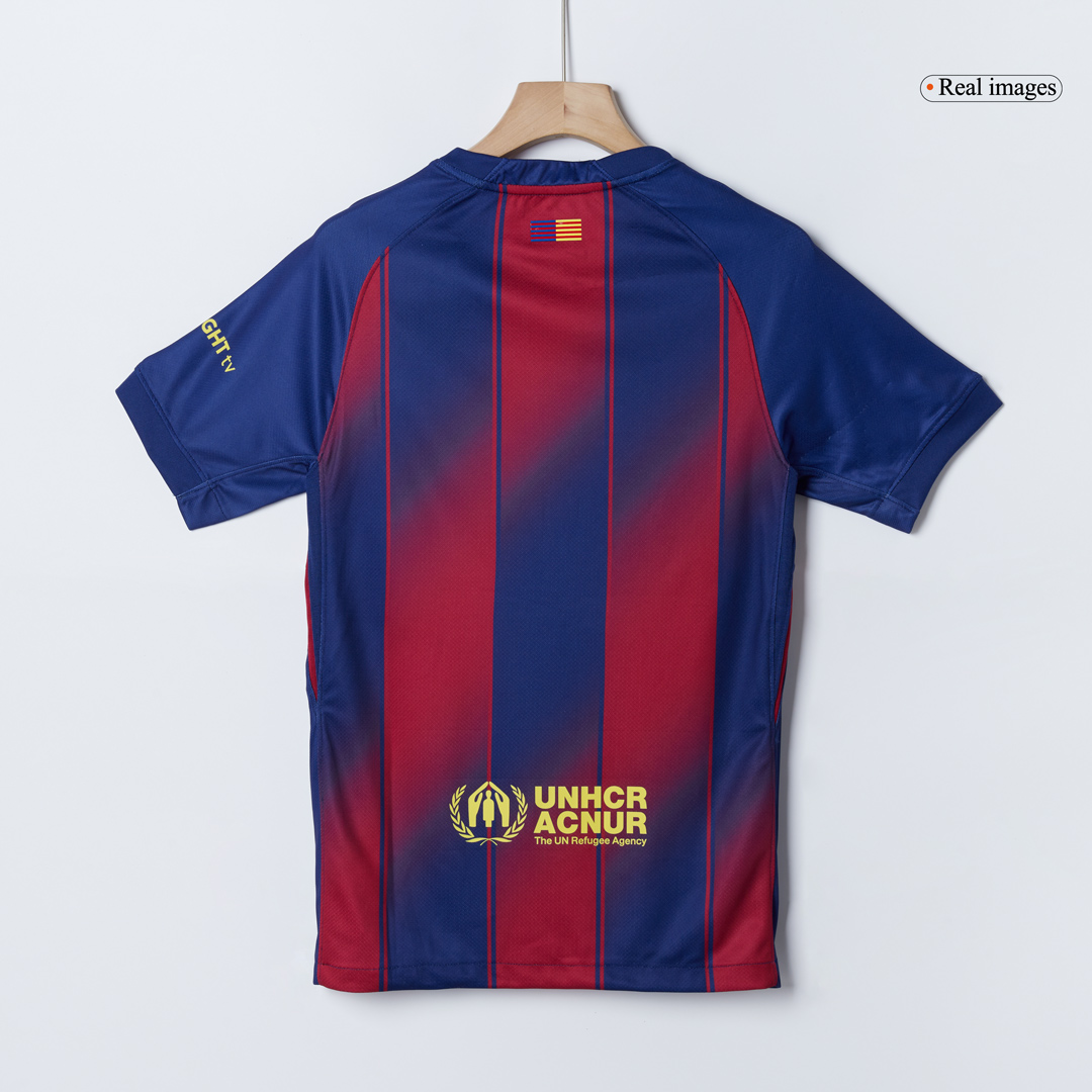2025/26 Barcelona Soccer Jersey Home Custom Football Shirt Fan Version