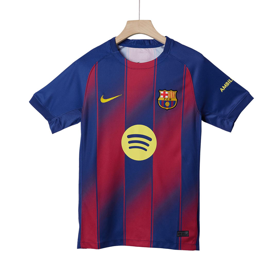 2025/26 Barcelona Soccer Jersey Home Custom Football Shirt Fan Version