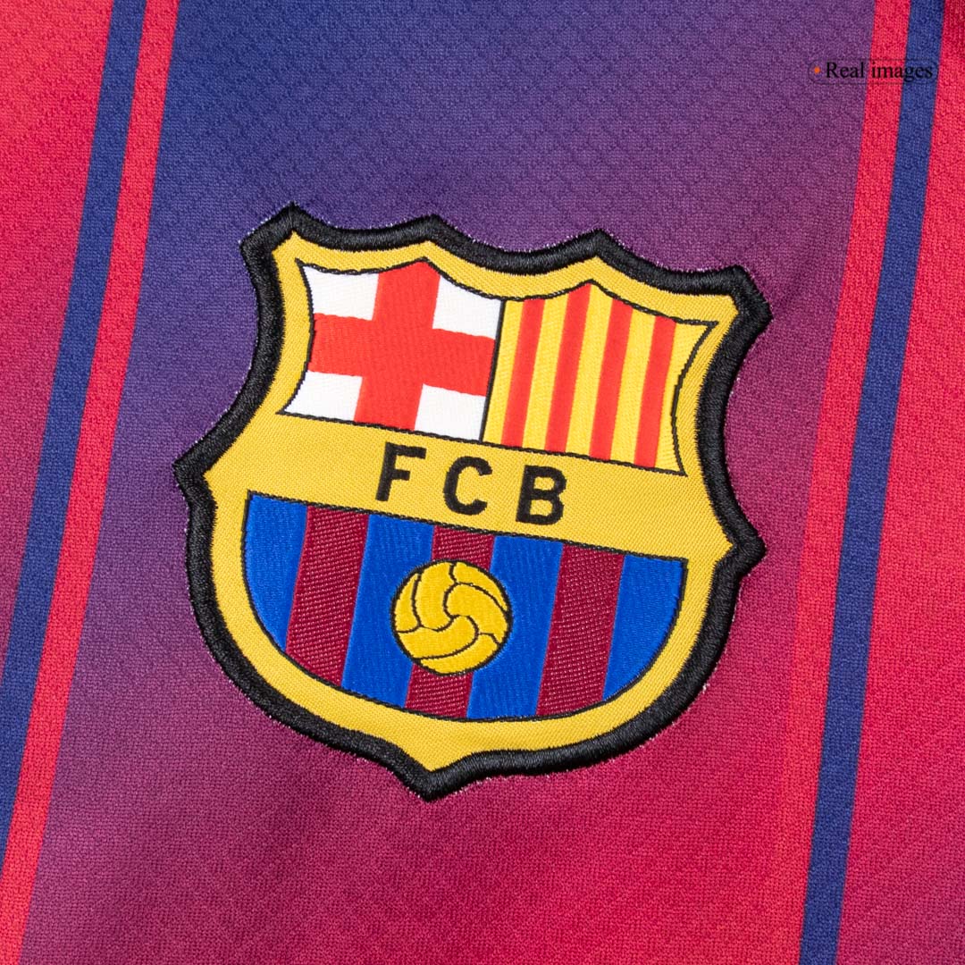 2025/26 Barcelona Long Sleeves Jersey Home Custom Football Shirt