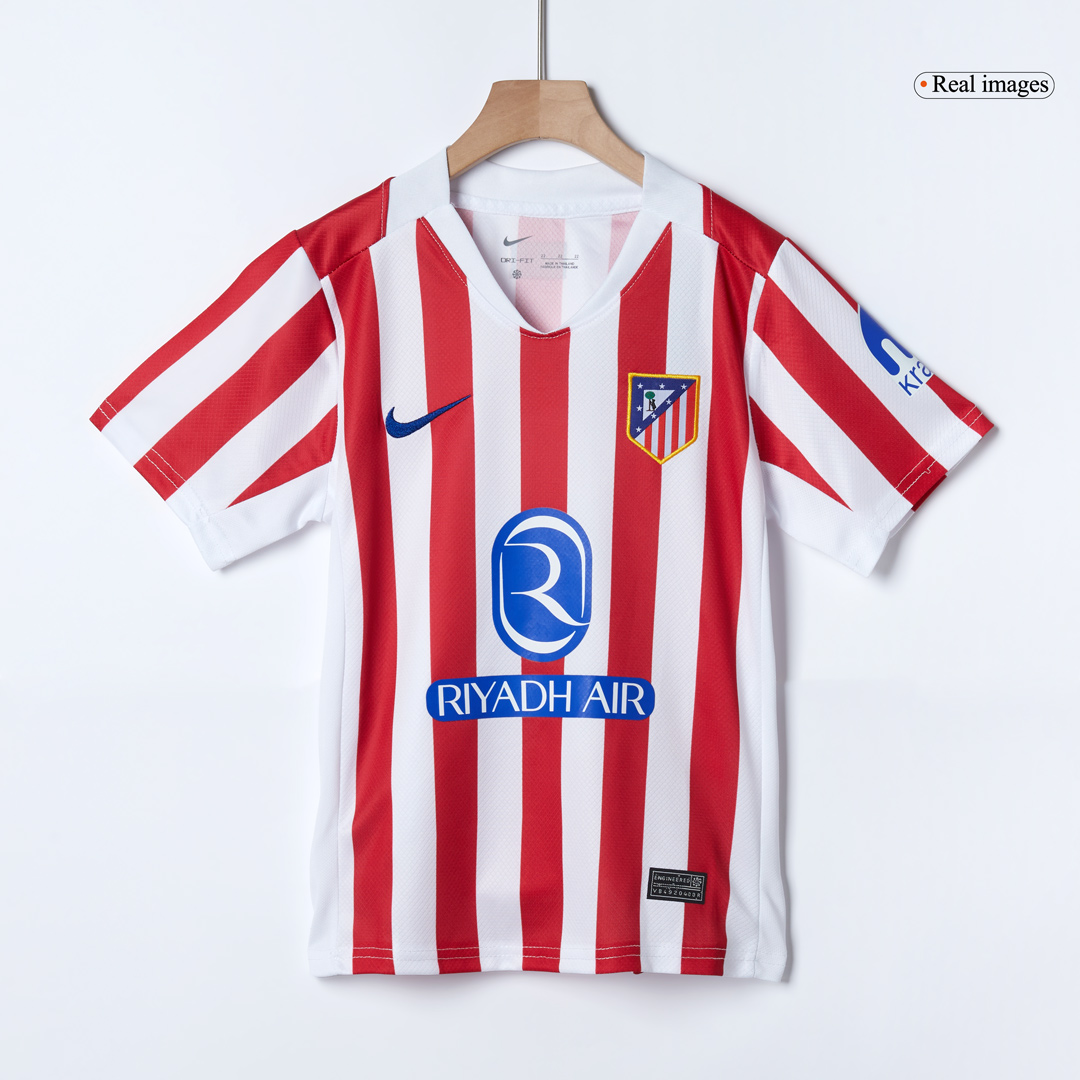 2025/26 Atletico Madrid Kids Home Full Soccer Kits Football Shirt