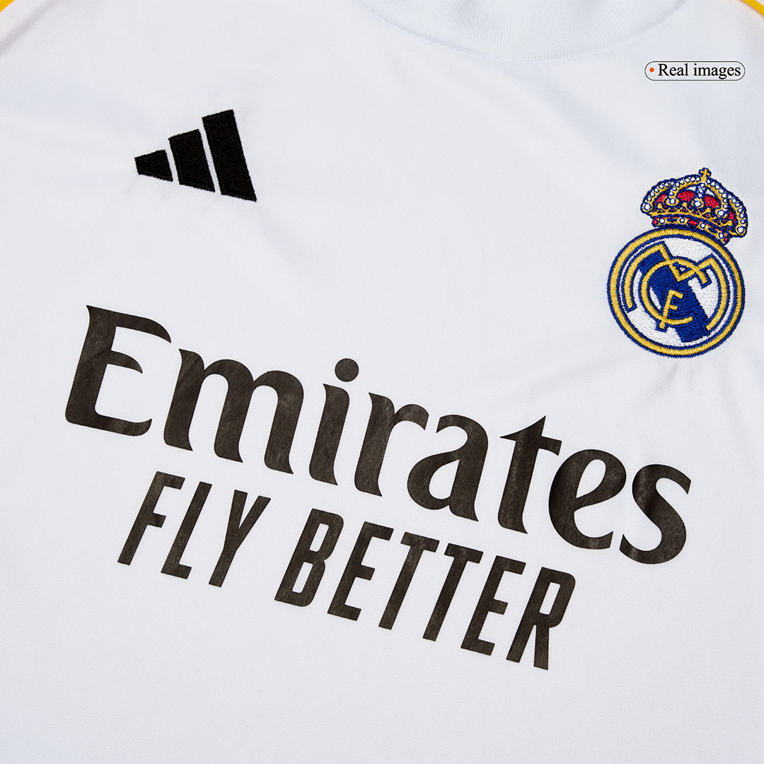2025/26 Real Madrid Long Sleeves Jersey Home Custom Football Shirt