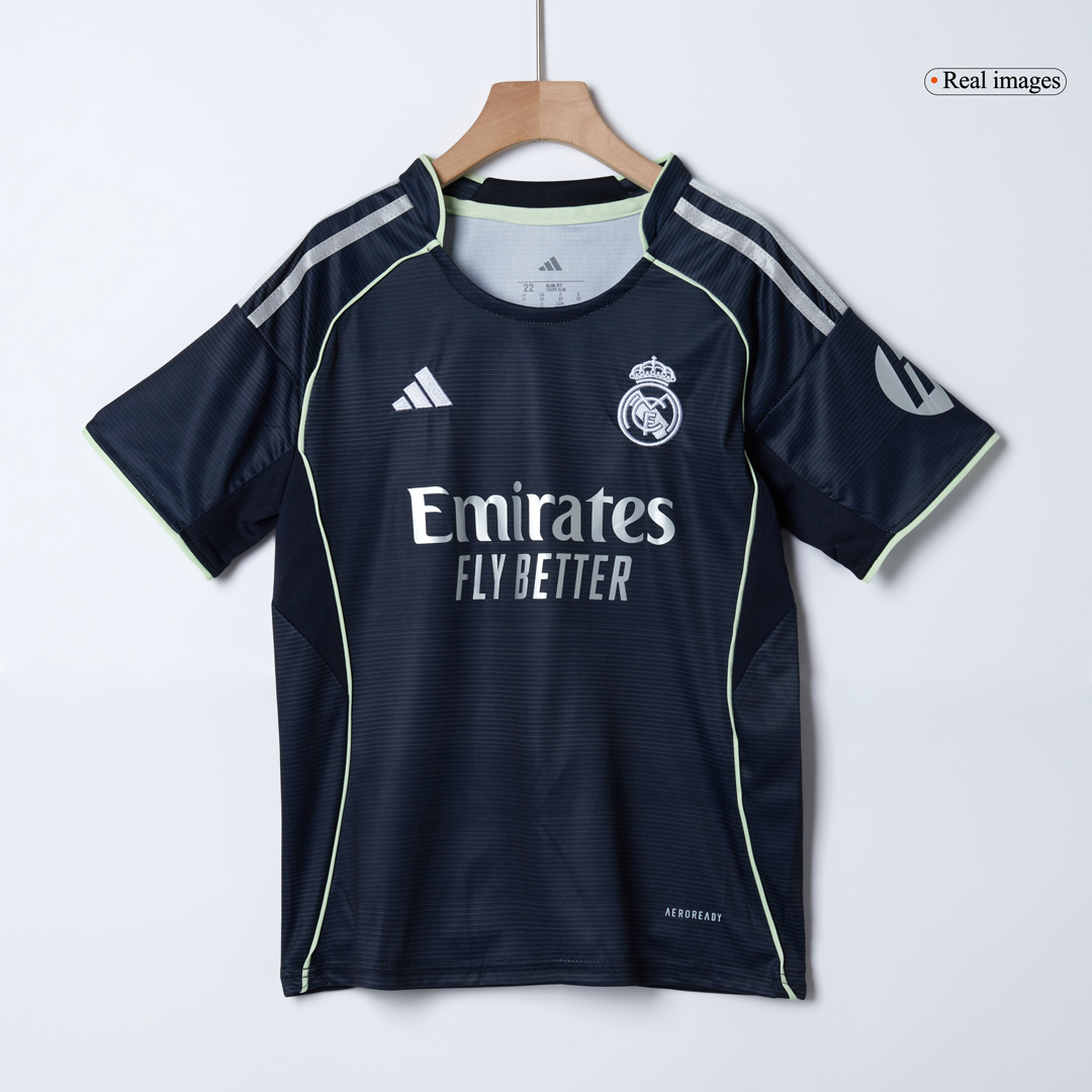 2025/26 Real Madrid Kids & Adults Away Full Soccer Kits Football Shirt