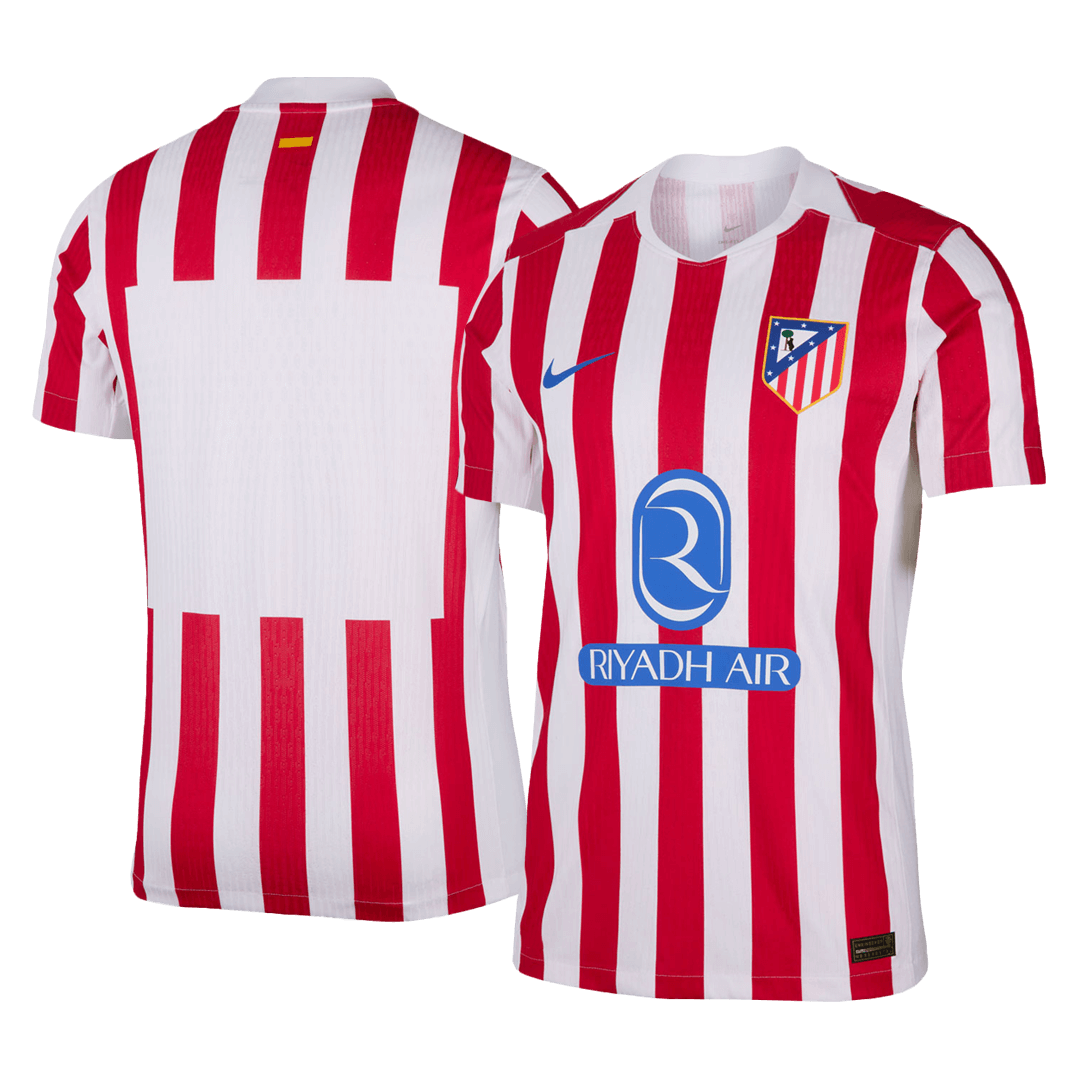 2025/26 Atletico Madrid Soccer Jersey Home Custom Football Shirt Player Version