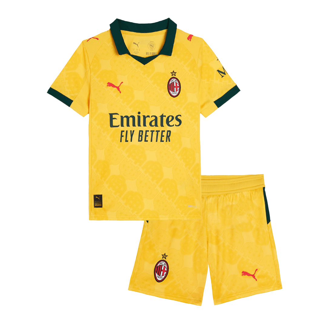 2025/26 AC Milan Kids Third Away Full Soccer Kits Football Shirt