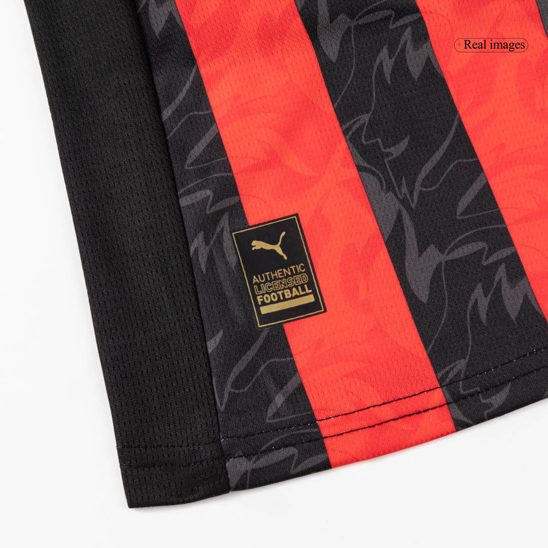 2025/26 AC Milan Kids Home Full Soccer Kits Football Shirt