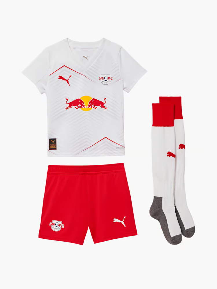 2025/26 RB Leipzig Kids Home Full Soccer Kits Football Shirt