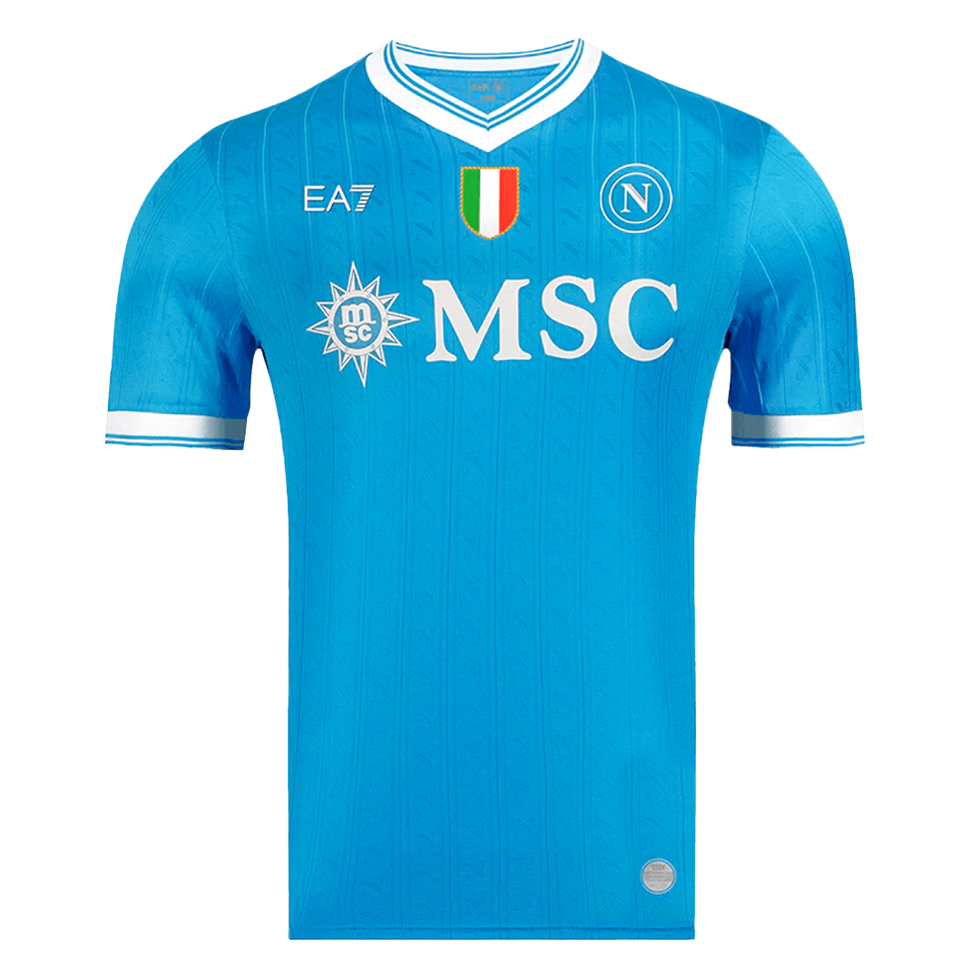 2025/26 Napoli Soccer Jersey Home Custom Football Shirt Player Version