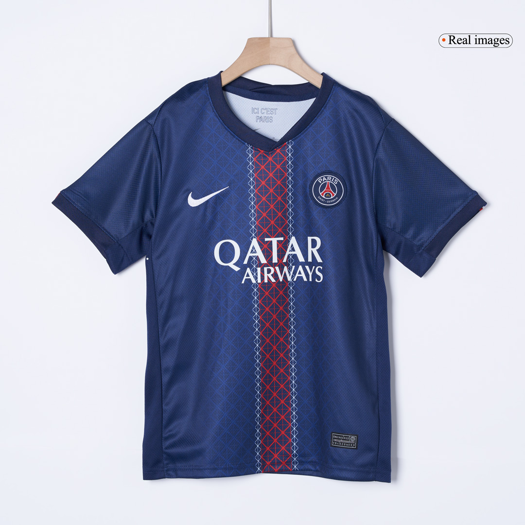 2025/26 PSG Kids Home Full Soccer Kits Football Shirt
