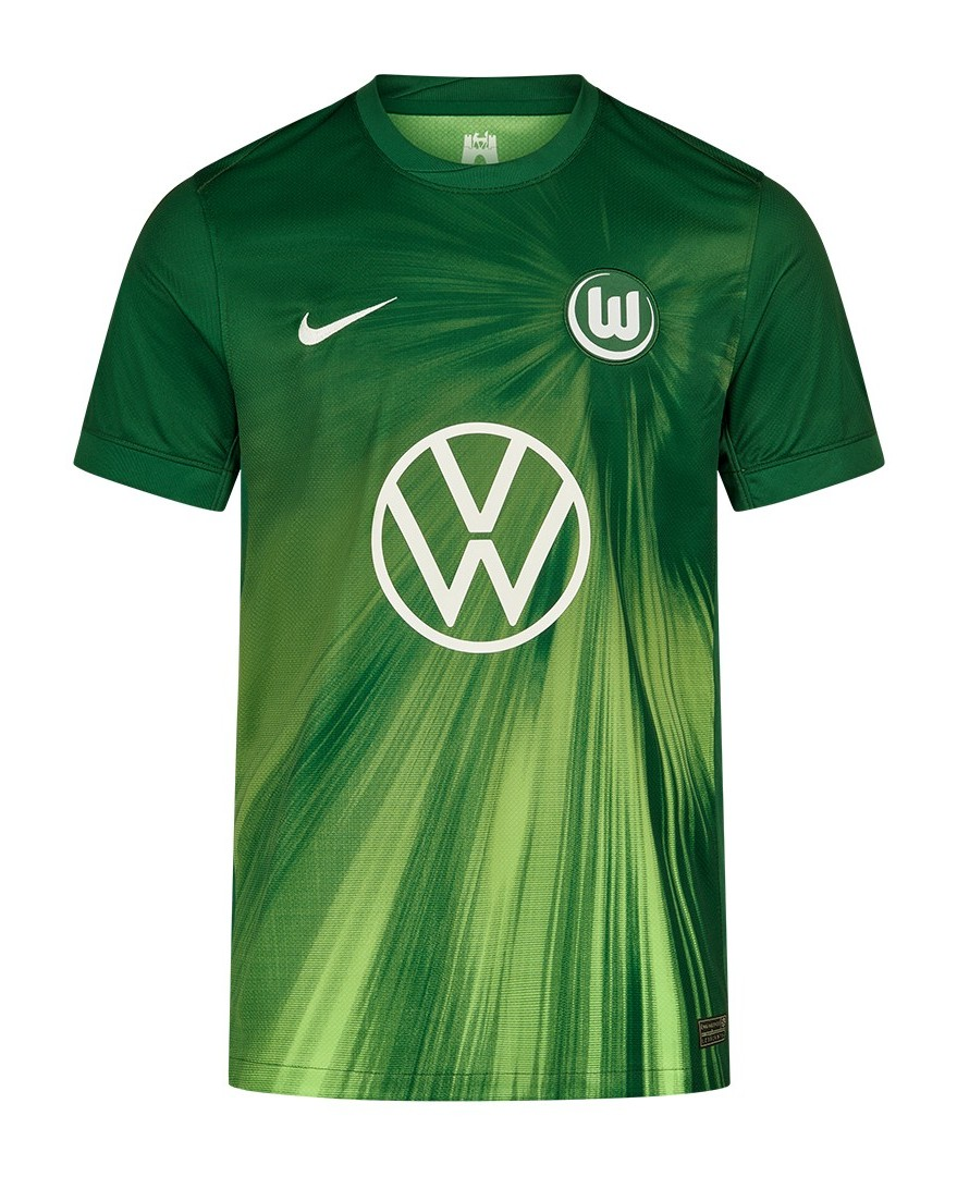 2025/26 VfL Wolfsburg Soccer Jersey Home Custom Football Shirt Fan Version