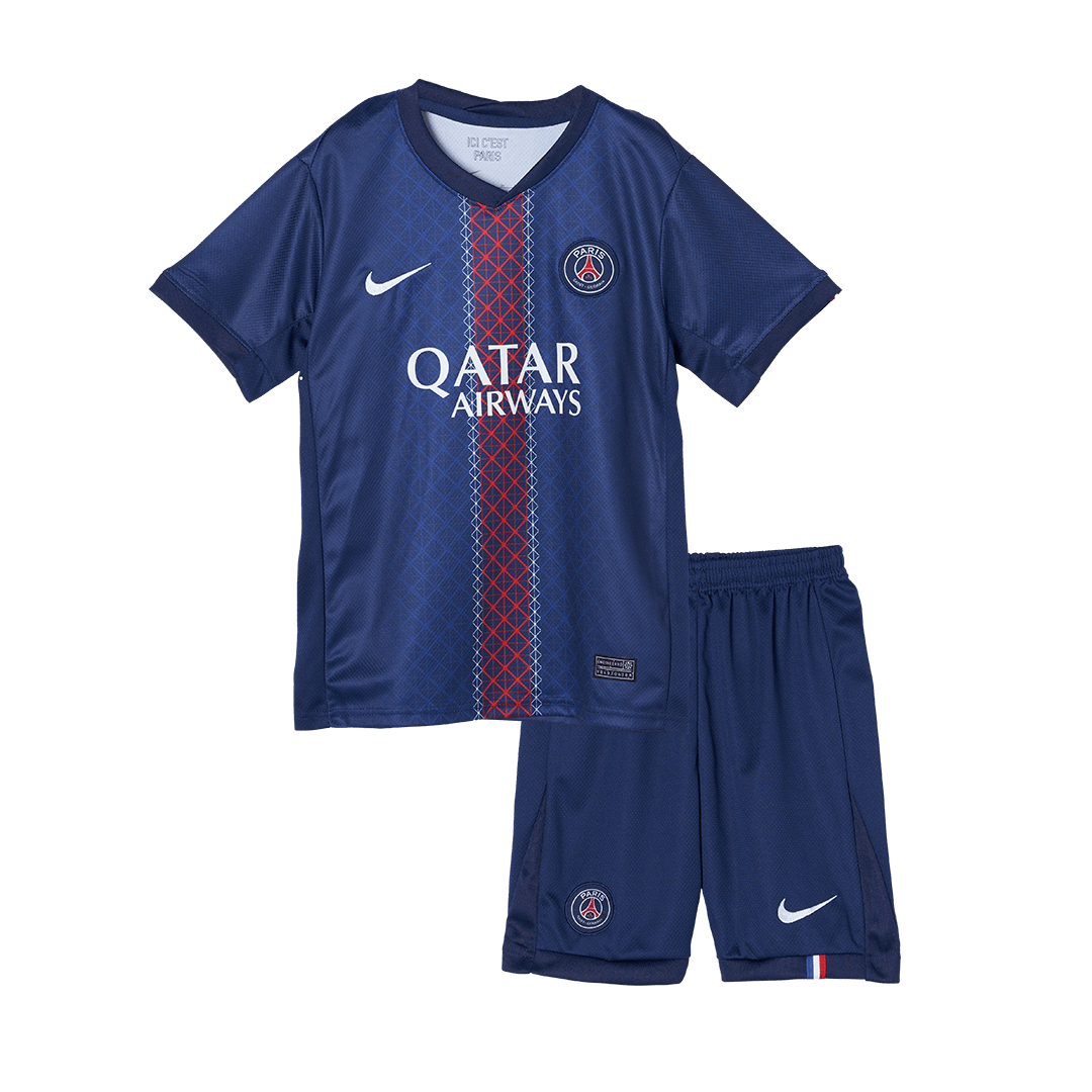 2025/26 PSG Kids Home Full Soccer Kits Football Shirt