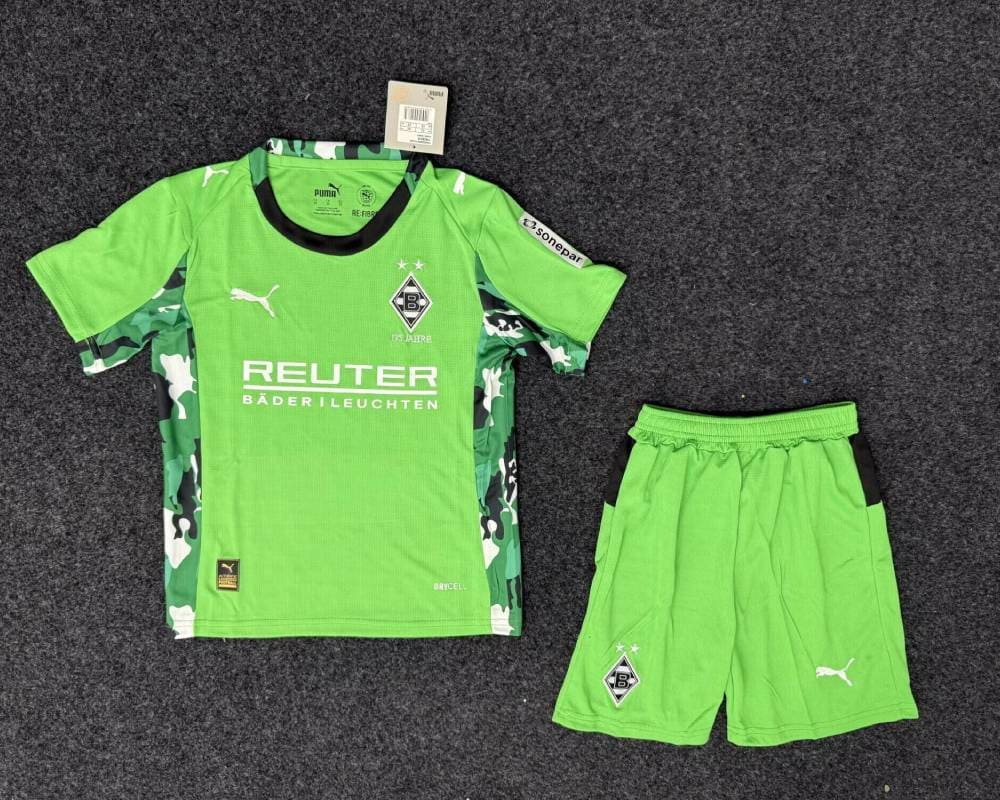 2025/26 Borussia Mönchengladbach Kids Away Full Soccer Kits Football Shirt
