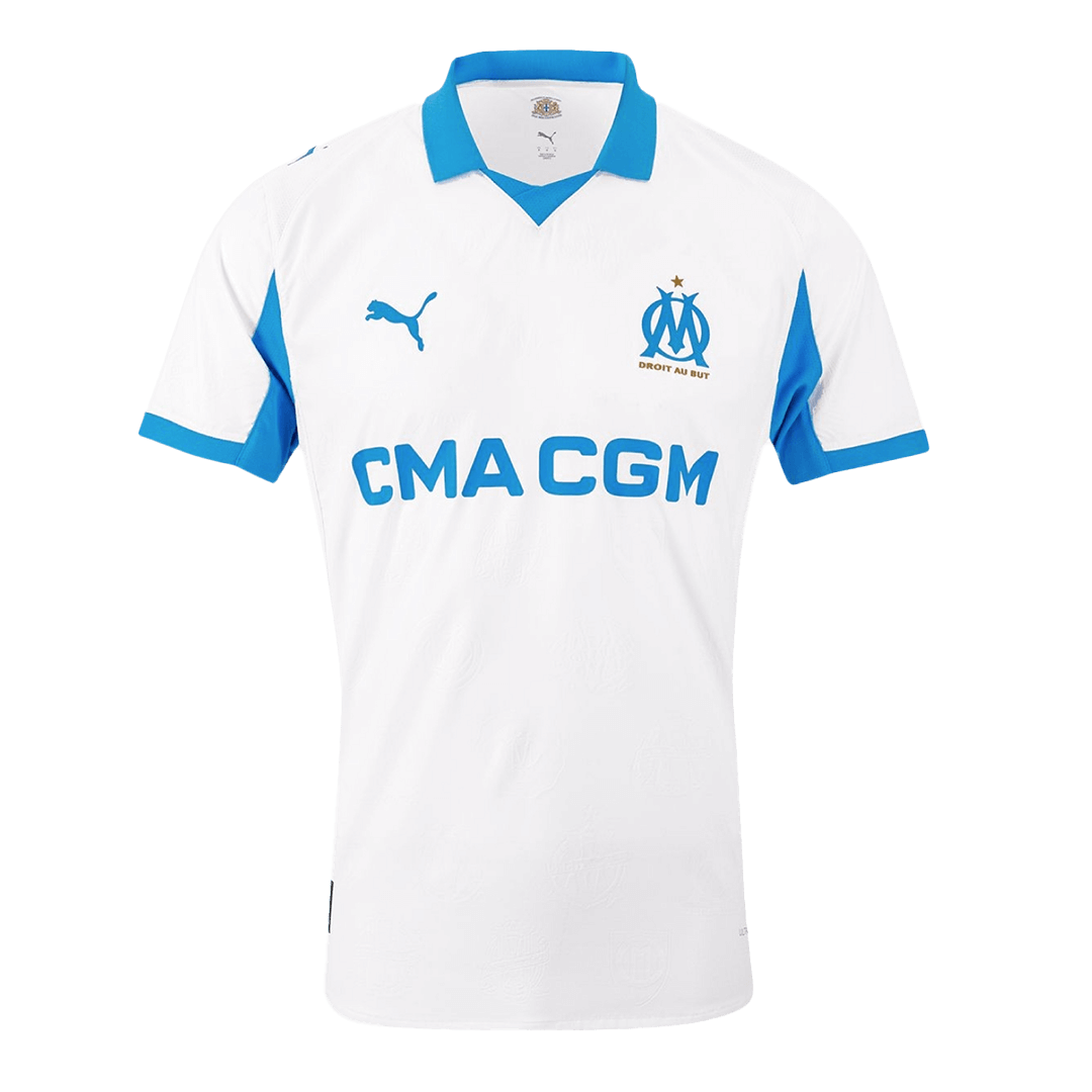 2025/26 Marseille Soccer Jersey Home Custom Football Shirt Player Version