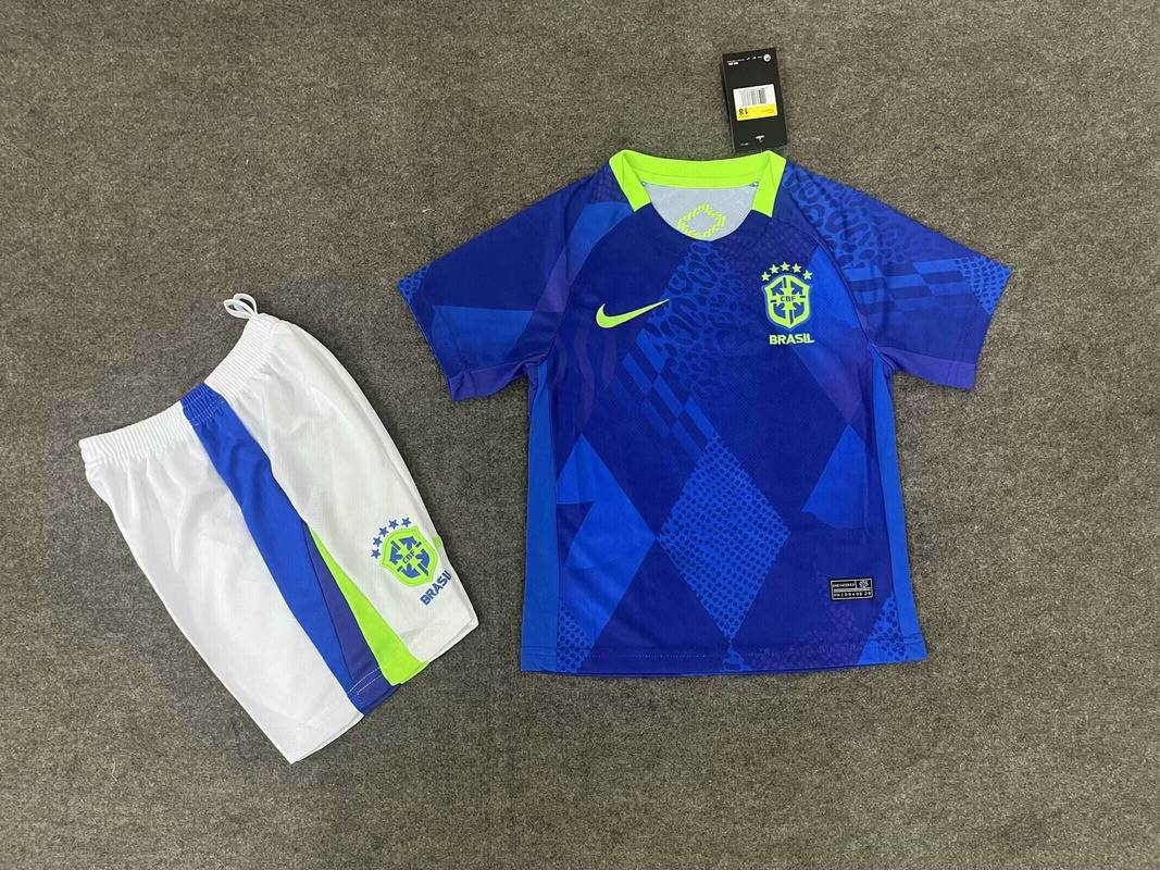 2025/2026 Brazil Away Football Shirt Kids Kits