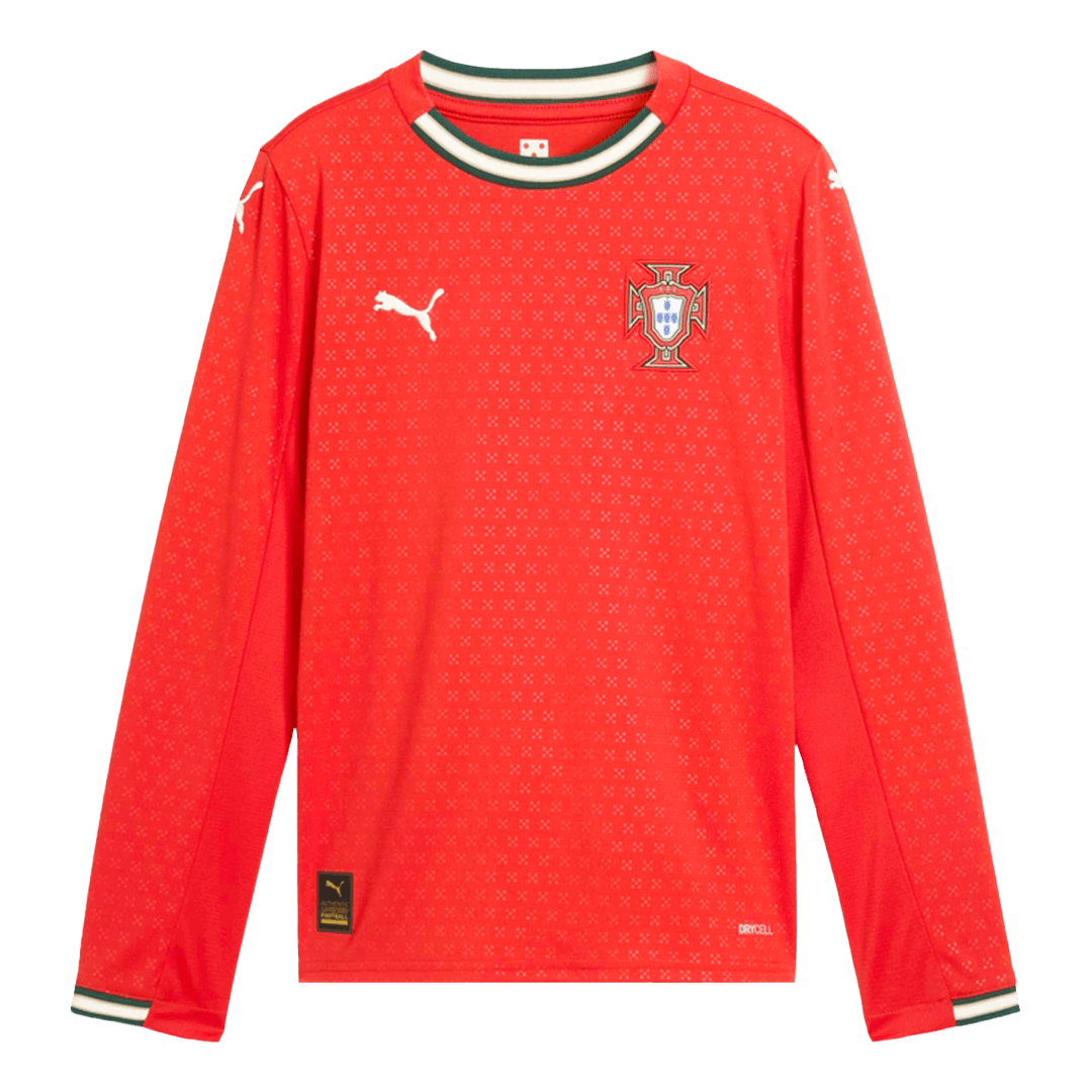 2025 Portugal Long Sleeve Soccer Jersey Home Football Shirt