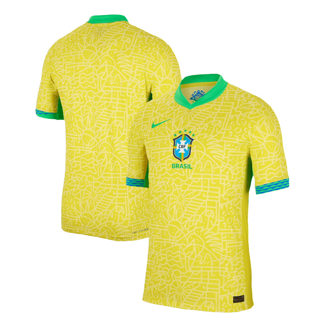 Brazil Soccer Jersey Home Player version 2024 Copa América