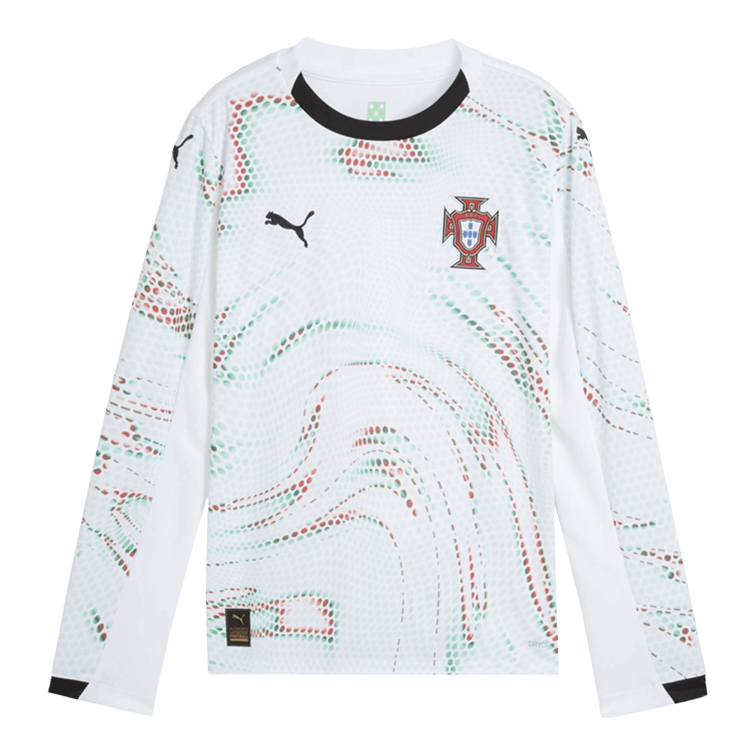 2025 Portugal Long Sleeve Soccer Jersey Away Football Shirt