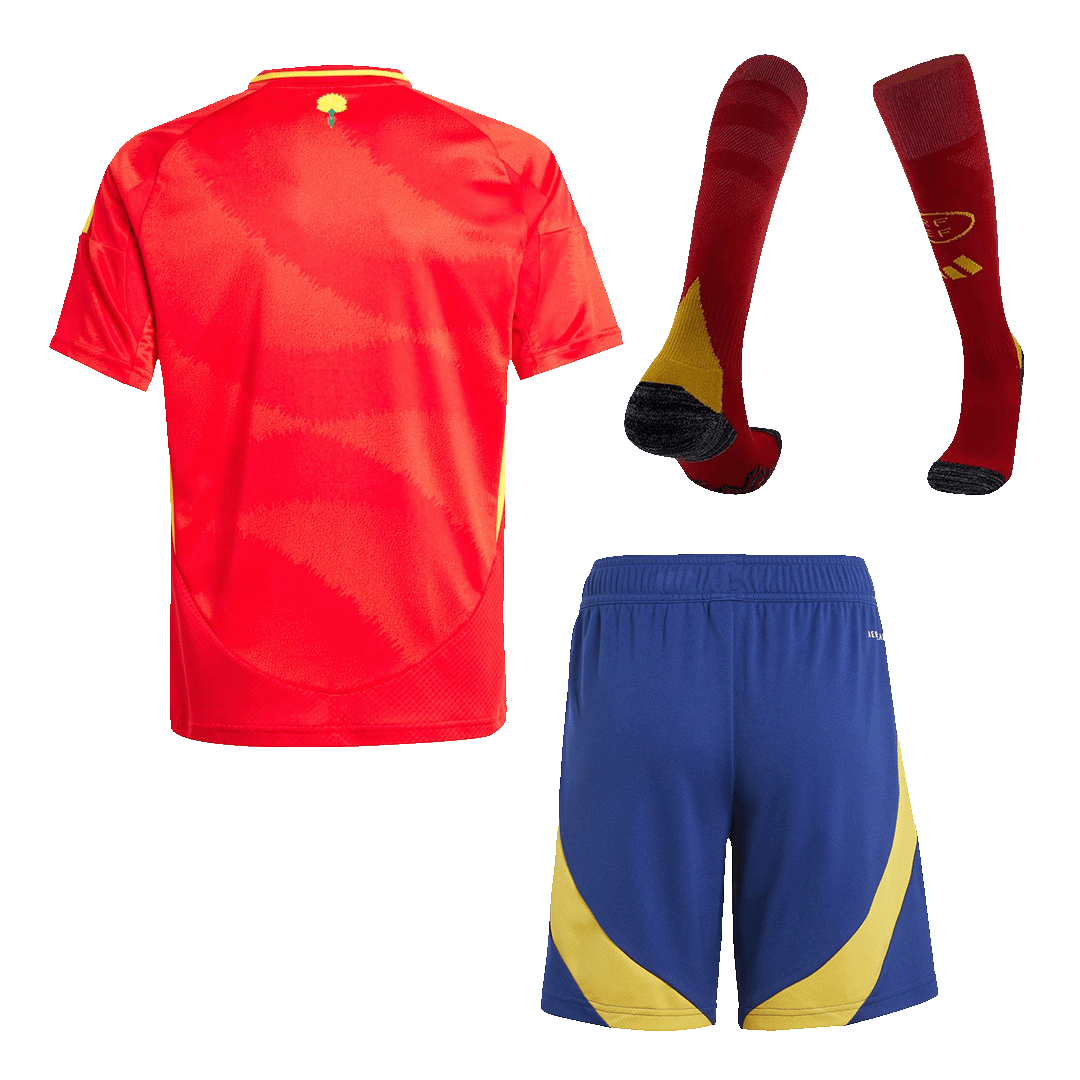 2024 Spain Home Football Shirt Kids Kits