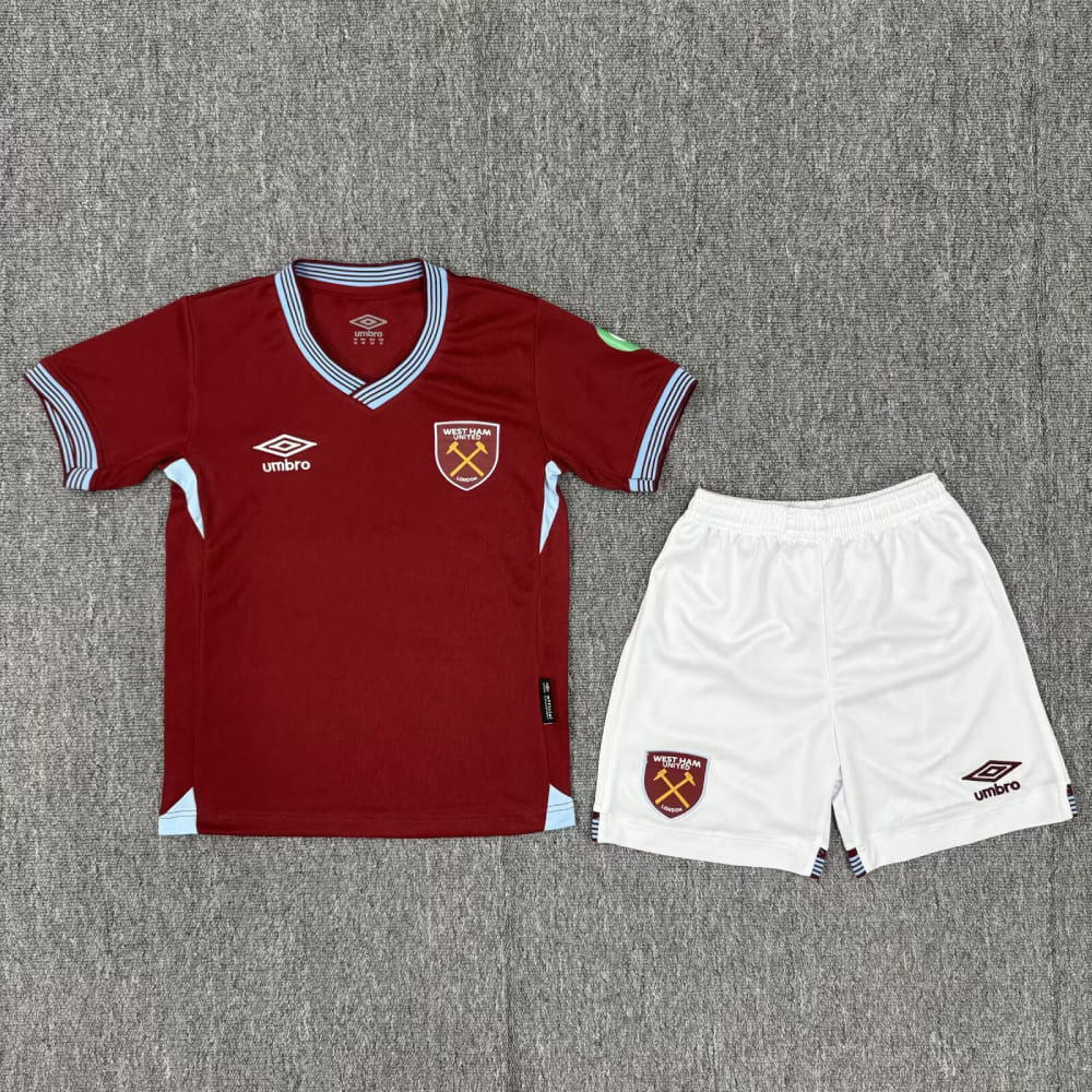 2025/26 West Ham United Home Football Shirt Kids Kits